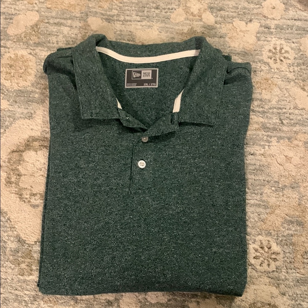 New Era Forest Green Polo Shirt